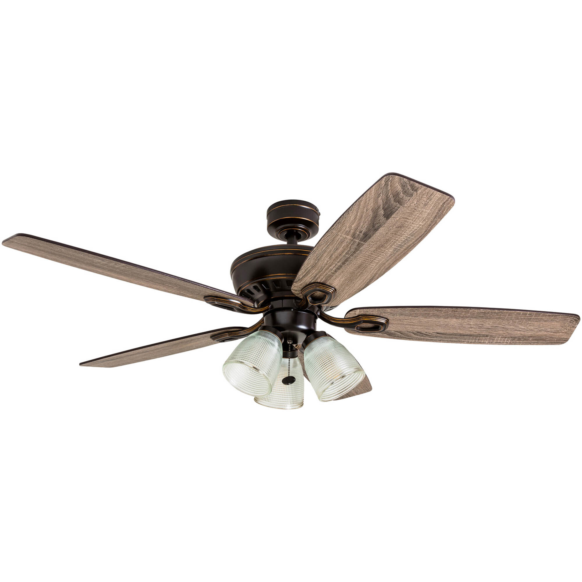 Honeywell, 52in. Marston Ceiling Fan, Oil Rubbed Bronze, Fan Diameter 52 in, Fan Blade Span 50-54 Air Delivery 3809 cfm, Model# 51017